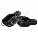 Men Genuine Leather Restraint Set Bondage BDSM Cosplay Torment Thigh Wrist Ankle Cuffs Toy Adjustable Restraints Thigh Cuffs 