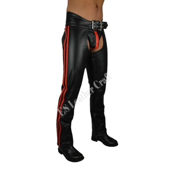 Biker Leather Chap, Men's Leather Chap, Real Leather Gay Chap, 100% Cowhide Leather Trouser, Chap Rider Black Chaps Biker Leather Chap, Men's Leather Chap, Real Leather Gay Chap, 100% Cowhide Leather Trouser, Chap Rider Black Chaps
