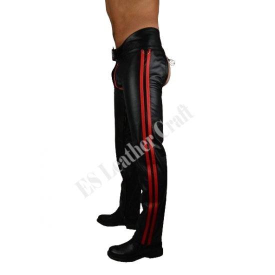 Biker Leather Chap, Men's Leather Chap, Real Leather Gay Chap, 100% Cowhide Leather Trouser, Chap Rider Black Chaps Biker Leather Chap, Men's Leather Chap, Real Leather Gay Chap, 100% Cowhide Leather Trouser, Chap Rider Black Chaps