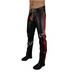 Biker Leather Chap, Men's Leather Chap, Real Leather Gay Chap, 100% Cowhide Leather Trouser, Chap Rider Black Chaps