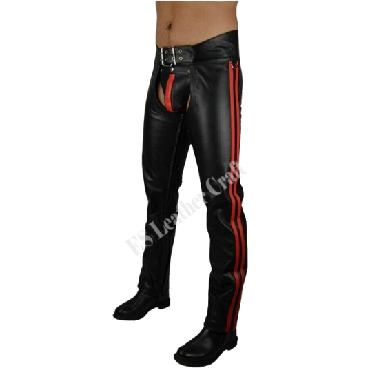 Biker Leather Chap, Men's Leather Chap, Real Leather Gay Chap, 100% Cowhide Leather Trouser, Chap Rider Black Chaps Biker Leather Chap, Men's Leather Chap, Real Leather Gay Chap, 100% Cowhide Leather Trouser, Chap Rider Black Chaps
