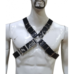 X Harness for Men - Leather Chest Harness - Adjustable BDSM Harness - Gay, Fetish, and Fetish Gear