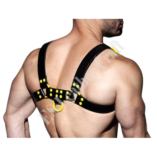 Men's 100% Genuine Black Fetish Leather Chest Harness, Sexy Harness, Leather harness, Adjustable Chest Straps HARNESS Men's 100% Genuine Black Fetish Leather Chest Harness, Sexy Harness, Leather harness, Adjustable Chest Straps HARNESS