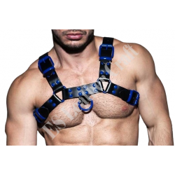 Men's 100% Genuine Black Fetish Leather Chest Harness, Sexy Harness, Leather harness, Adjustable Chest Straps HARNESS 