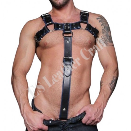 Leather Cock Strap Harness for Men - Adjustable Bondage Gear - Fetish and BDSM Apparel - Handcrafted Men's Leather Harness