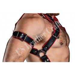 Men's Leather Bulldog Trojan Body Harness - Handcrafted BDSM and Fetish Gear for Men - Perfect for Bondage and Kink Play