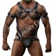Men's Leather Full Body Harness with jockstrap, Leather Chest Armor Buckles Adjustable Strap Belt Club Costume Gay Leather Harness jockstrap Men's Leather Full Body Harness with jockstrap, Leather Chest Armor Buckles Adjustable Strap Belt Club Costume Gay Leather Harness jockstrap