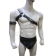Men's Leather Shoulder Harness Brief Style Jockstrap 'Bondage Biker' - Adjustable Straps, Metal Buckles, and Riveted Details for BDSM, Fetish, and Kink Lifestyle Enthusiasts Men's Leather Shoulder Harness Brief Style Jockstrap 'Bondage Biker' - Adjustable Straps, Metal Buckles, and Riveted Details for BDSM, Fetish, and Kink Lifestyle Enthusiasts
