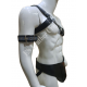 Men's Leather Shoulder Harness Brief Style Jockstrap 'Bondage Biker' - Adjustable Straps, Metal Buckles, and Riveted Details for BDSM, Fetish, and Kink Lifestyle Enthusiasts Men's Leather Shoulder Harness Brief Style Jockstrap 'Bondage Biker' - Adjustable Straps, Metal Buckles, and Riveted Details for BDSM, Fetish, and Kink Lifestyle Enthusiasts