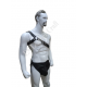 Men's Leather Shoulder Harness with Padded Brief Style Underwear - Adjustable Straps, Metal Buckles, and Riveted Details for BDSM, Fetish, Kink, and Erotic Lifestyle Enthusiasts Men's Leather Shoulder Harness with Padded Brief Style Underwear - Adjustable Straps, Metal Buckles, and Riveted Details for BDSM, Fetish, Kink, and Erotic Lifestyle Enthusiasts