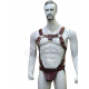 Men's Genuine Maroon & Black Leather Harness and Jockstrap with Golden Accessories, Handmade Leather Bulldog Barbarian Harness and Jockstrap Men's Genuine Maroon & Black Leather Harness and Jockstrap with Golden Accessories, Handmade Leather Bulldog Barbarian Harness and Jockstrap