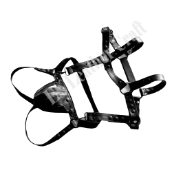 Men Genuine Black Leather Harness Jock Strap Set Body Harnesses Bull Dog Harness Men Fetish Harness Men Bondage Harness
