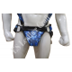 Men's 100% Genuine Blue Camo Leather Harness with Jockstrap & Armband – Gay Body Harness, BDSM Chest Harness, Fetish Leather Harness for Men Men's 100% Genuine Blue Camo Leather Harness with Jockstrap & Armband – Gay Body Harness, BDSM Chest Harness, Fetish Leather Harness for Men