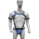 Men's 100% Genuine Blue Camo Leather Harness with Jockstrap & Armband – Gay Body Harness, BDSM Chest Harness, Fetish Leather Harness for Men Men's 100% Genuine Blue Camo Leather Harness with Jockstrap & Armband – Gay Body Harness, BDSM Chest Harness, Fetish Leather Harness for Men