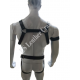 Mens Leather Full Body Harness with Jockstrap Set, Crossbow/Hunter Body Harness and Jockstrap, Bull Dog Harness Men Fetish Bondage Harness