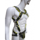 Black and Yellow Body Harness Jockstrap Set–Men Fetish Wear, Adjustable Bondage Harness, Sexy Rave Outfit,Festival Lingerie,Roleplay Costume