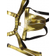 Gold Leather Men's Harness and Jockstrap Set – Leather BDSM Fetish Gear, Bondage Outfit, Sexy Clubwear, Adjustable Festival Rave Wear Gold Leather Men's Harness and Jockstrap Set – Leather BDSM Fetish Gear, Bondage Outfit, Sexy Clubwear, Adjustable Festival Rave Wear