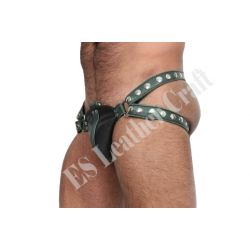 Men Leather Jockstrap Leather Thongs Underwear Leather Mens Sexy Jockstrap gay thong leather slip String Lederhose Jockstrap Leder pants gay