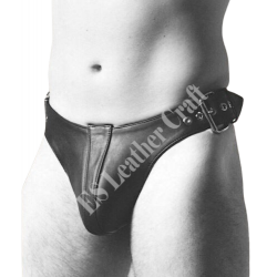 Leather Jockstrap for Men - Premium Leather Underwear - Fetish Gear - Sexy Jock Strap - Adjustable Leather Jockstrap