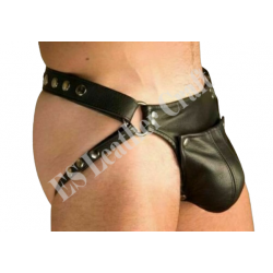 Men’s Leather Jockstrap – Sexy Fetish & Bondage Wear with Adjustable Straps – Gay Clubwear, BDSM Gear, and Festival Outfit