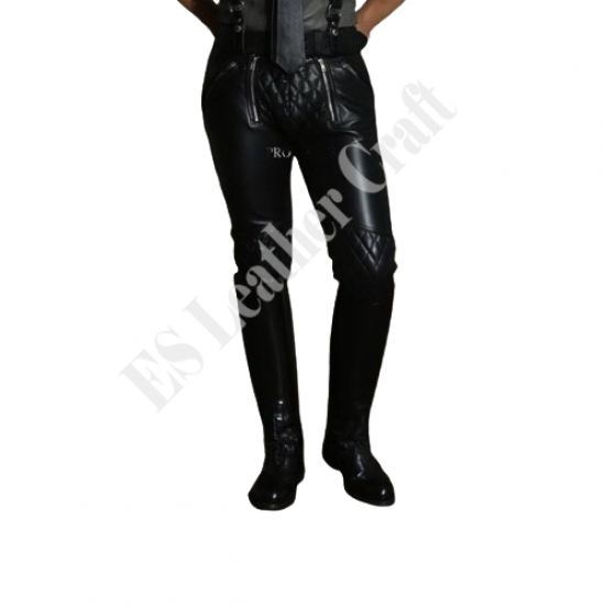 Men's Real Leather Diamond Padded Pants – Gay Leather Pants, Punk Kink Jeans, BLUF Trousers, Biker Saddle Pants, Fetish Gay Uniform Men's Real Leather Diamond Padded Pants – Gay Leather Pants, Punk Kink Jeans, BLUF Trousers, Biker Saddle Pants, Fetish Gay Uniform