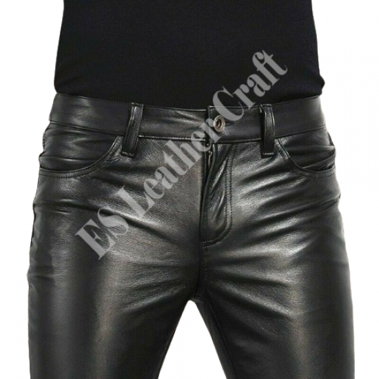 Men’s Genuine Leather Pants – Slim Fit Biker Trousers, Motorcycle Fashion, Gothic Fetish Wear, Punk Rock Clubwear & Bondage Style Pants Men’s Genuine Leather Pants – Slim Fit Biker Trousers, Motorcycle Fashion, Gothic Fetish Wear, Punk Rock Clubwear & Bondage Style Pants