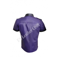 Sleeveless Leather Shirt for Men – Motorcycle, Gay Clubwear & Bondage Outfit – Sexy Muscle Fit Leather Top