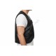 Men’s Black Genuine Leather Vest Harness with Front D-Ring