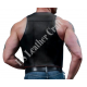 Men's Leather Chest Cosplay  Motorcycle Vest - Sleeveless Leather Top for Stylish Men Leather Bar Vest for Men - Open Front Leather Vest