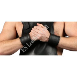 Men's 100% Genuine Leather Wrist Cuff's, Hand Cuff's, Multiple Color Cuff's, Black Cow Leather Wristband Arm Money Wallet Hand Cuff Wrist