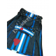 Men’s Black & Blue Genuine Leather Kilt Set with Matching Wrist Cuff – Custom Handmade