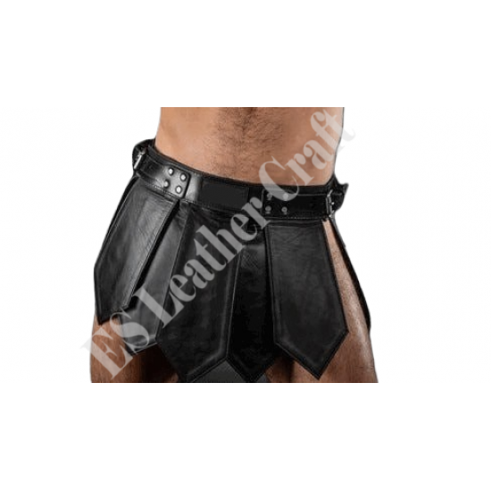 Leather Pride Kilt - Men's Black Leather Kilt - Gladiator & Roman Style Kilt - Festival & BDSM Kilt - Classic Pride Kilt Leather Pride Kilt - Men's Black Leather Kilt - Gladiator & Roman Style Kilt - Festival & BDSM Kilt - Classic Pride Kilt